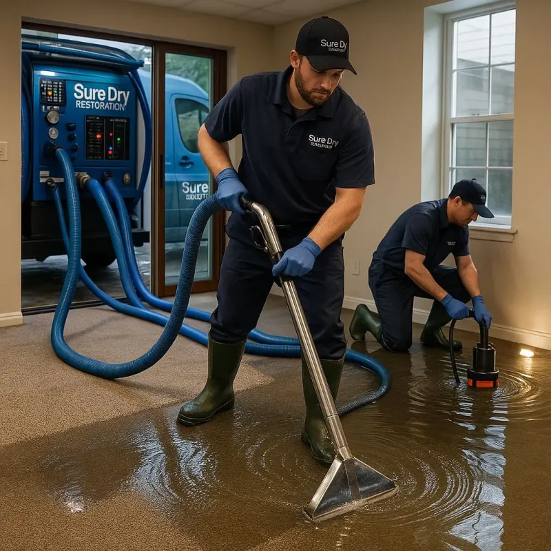Water Extraction and Removal process in Coats, NC